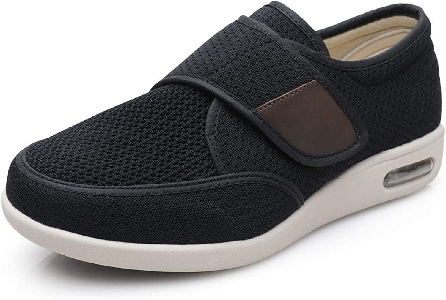 DENACARE Men's Wide Width Shoes with Adjustable Closure Lightweight for  Diabetic | eBay