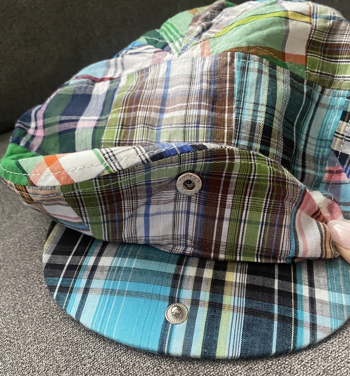 epoch Patchwork Cap Golf Hat Snap Visor One Size - image 2