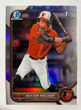 2022 1st Bowman Chrome Draft Jackson Holliday BDC-168 Refractor ORIOLES PROSPECT
