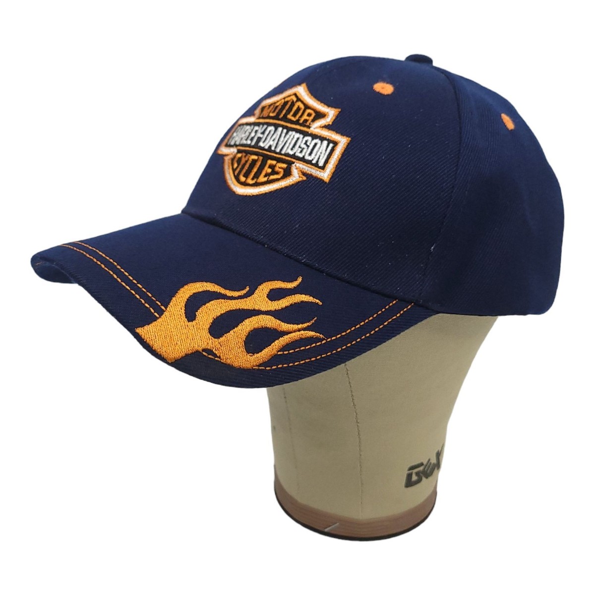 Harley Davidson Strapback Cap Biker Trucker Baseball Hat Blue