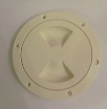 Viking Marine Boat RV CREAM 4" Access Hatch Cover Twist Out Deck Plate USA