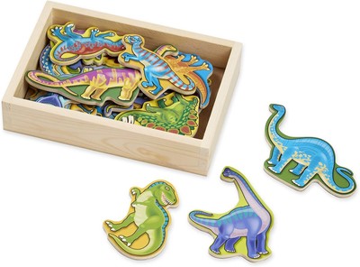 Melissa and Doug Magnete Dinosaurier Holz, Magnete Kinder, Magnetdinosaurier für