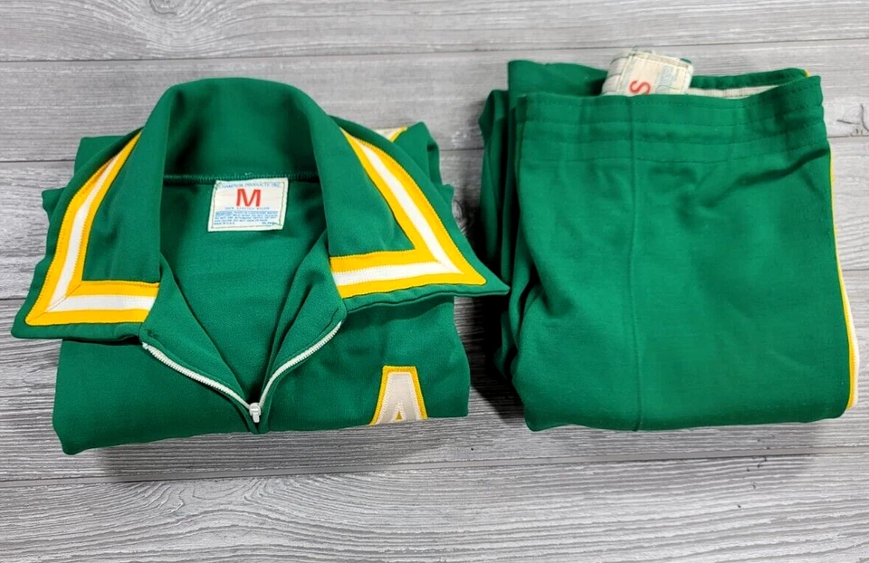 Vtg 60s US Army Champion Tracksuit M Jacket S Pants Nylon Usa Made Varsity  - Image 2 of 4