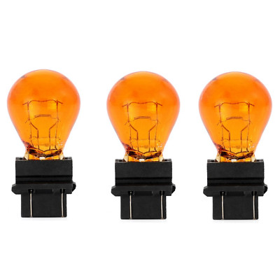 3 Stück 3157NA 12V 27/7W PY27/7W W2.5x16q Amber Glühlampe Kunststoffsockel  J89w