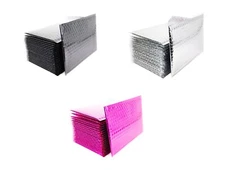 METALLIC BUBBLE MAILERS SHIPPING MAILING PADDED BAGS ENVELOPES GLAMOUR ANY SIZE