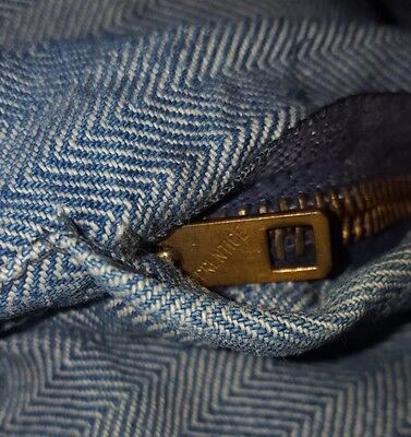 Vintage Blue Bell Herringbone Denim Coveralls original Brass Vintage Blue Bell Herringbone Denim Coveralls original Brass