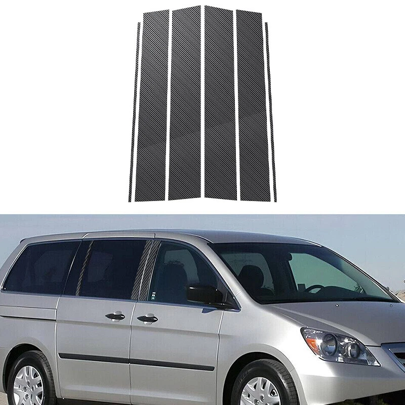 Postes de pilar de fibra de carbono para Honda Odyssey 2005 2006 2007 2008 2009 2010 Foto 2 de 4