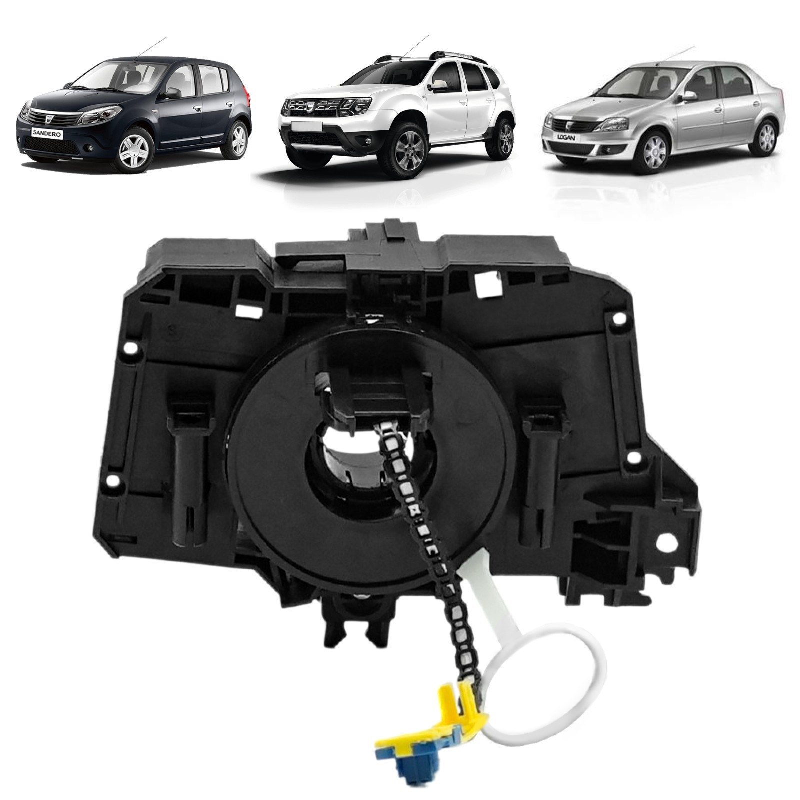 Contacteur tournant 6001551352 pour réparer le voyant Airbag Dacia Sandero