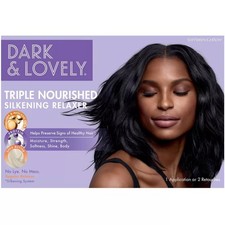 Dark and Lovely No Lye Triple Nourished Silkening Relaxer Hair Treatment