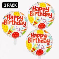 Happy Birthday Foil Balloon 18in Round Aluminum Balloons Party D cor