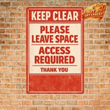 No Parking Do Not Block Entrance Metal Security Sign 8x12