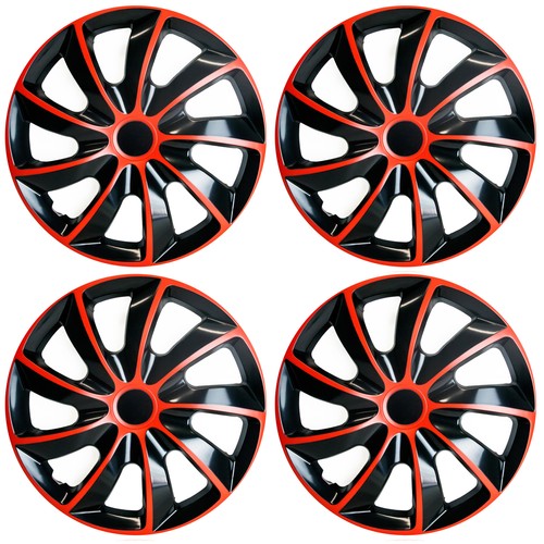 4x Enjoliveurs QUAD BICOLOR