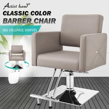 Gray All Purpose Hydraulic Barber Chair Salon Beauty Spa Hair Styling Equipment