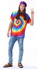 Halloween Peace And Love Psychedelic Hippie Costume Large 36-38