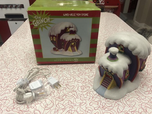 WHO-VILLE GRINCH VILLAGE SPIELZEUGLADEN LADEN DR. SEUSS DEPT 56 NICHT MEHR PRODUZIERT 2011 WEIHNACHTEN