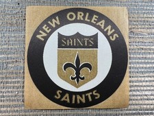 Vintage New Orleans Saints Logo 3" NFL Avery Cloth Fabric Sticker Patch 1960s