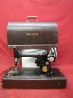 Antique Singer Sewing Machine AA446245 w/ Bentwood Case