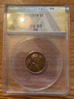 1928 Lincoln cent  , brilliant uncirculated MS63 RB. scarce