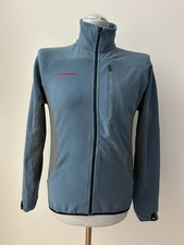 Mammut Fleecejacke Jacke Gr. M Blau Softfleece Stehkragen Logo Sport Outdoor
