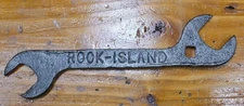 Vintage Rock Island Plow Company Open-End Wrench 9.25" Long