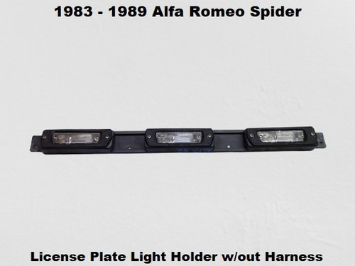 361094 1983 to 1989 Alfa Romeo Spider Rear Trunk License Plate Light Holder