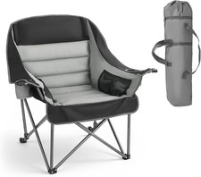 Oversized Camping Chairs, 450 Lbs Heavy Duty Support, Portable Padded Folding Ca