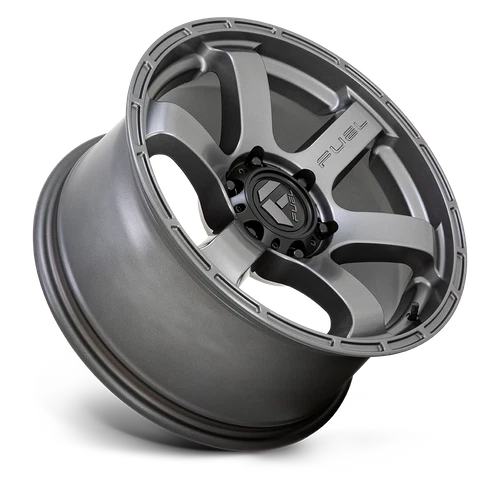 Roda de metal 18x9 Fuel D767 RUSH arma fosca 6x5.5 (20mm) - Imagem 2 de 4