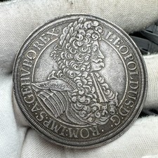 1695 Hungary Hogmouth Taler/Thaler Leopold I - Very Pleasing XF Condition