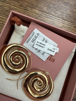 Cult Gaia Spiral Hoop Earrings