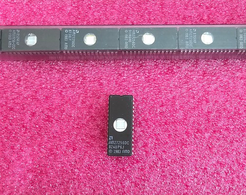 Lot of 12 AMD AM27256DC EPROM 256K 32Kx8bit UV 28pin memory 27256 Pulls Erased