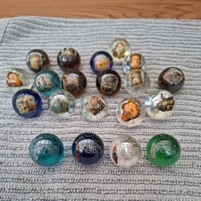 Billes & Co Het Hubis Anubis Murmeln 20 gro&szlig;e 24 mm Sch&uuml;tzen Premium Glas Bulk