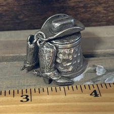 Thimble Pewter Cowboy Hat And Boots