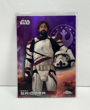 2025 Topps Chrome Star Wars EZRA BRIDGER Purple Refractor /199 CARD  39