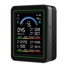 2X(Tuya WiFi 10-in-1 Air Quality Monitor Temperature Humidity Tester CO 24986