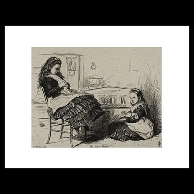 Sir John Everett Millais - The Baby House (1863) Art Card Print