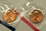 1986 P & D Uncirculated Lincoln Cents in Mint Cello, Free Shipping
