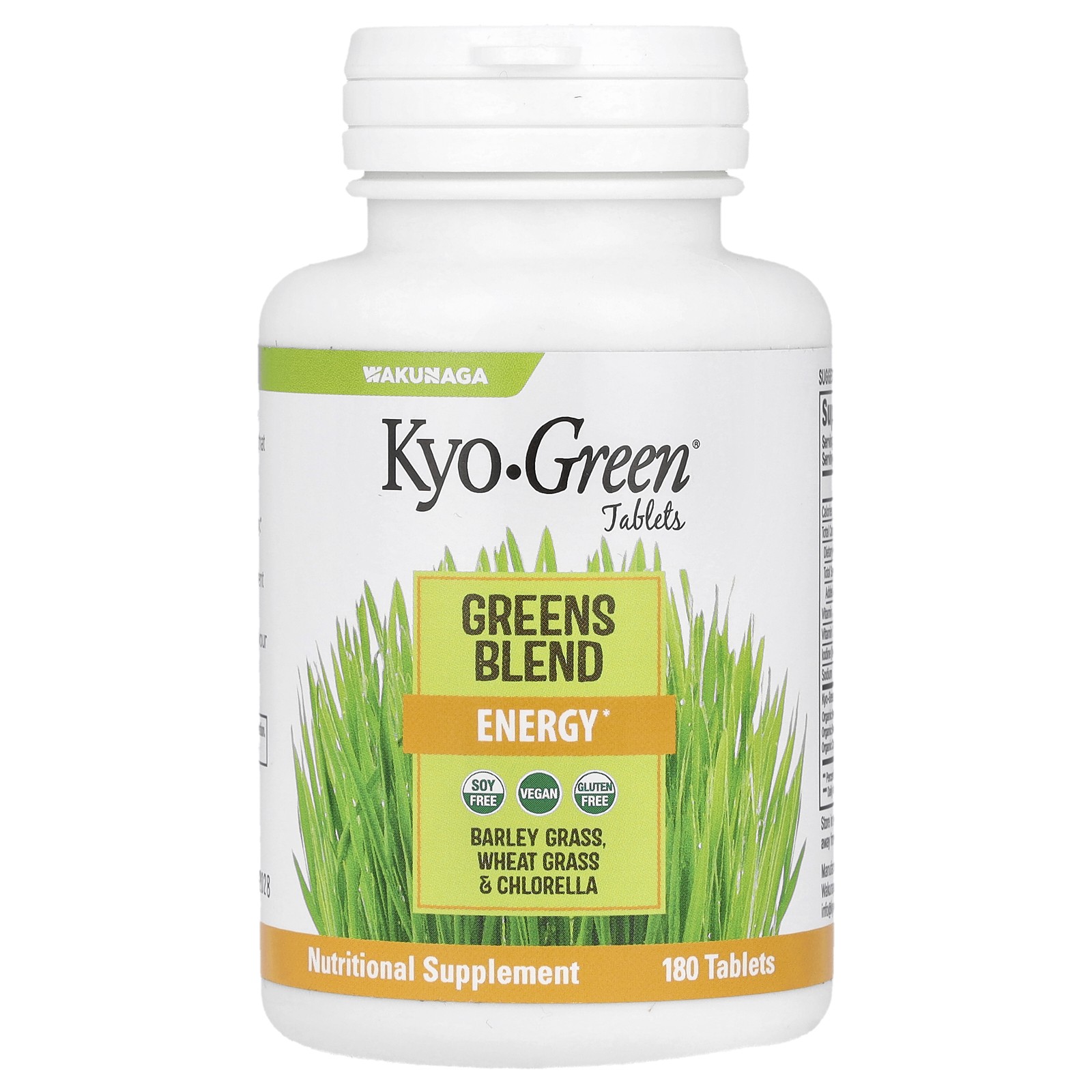 Wakunaga - Kyolic Kyo-Green Phytonutrient Source Energy 180 Tablets Gluten-Free 3390₽
