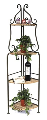 Eckregal Regal Malega 12061 aus Metall und Holz 145 cm Bücherregal Badregal - Bild 1 von 4