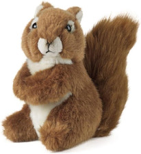 Medio Scoiattolo, Peluche Di Scoiattolo Morbido E Realistico, Peluche Naturli Ec