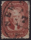 ~1857, Sc #30(?) - USED - FAULT FOLD