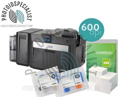 New HID FARGO HDP6600 Dual Side Starter Photo ID Card Printer System