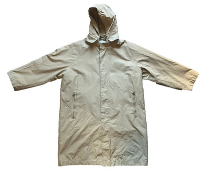 VINTAGE MONCLER Mantel Beige Gr. 5 XXL Damen Trenchcoat 7/8 Arm Luxus Jacke