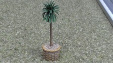 3" Palm Tree in Ceramic Planter for Dollhouse Fairy Garden Village Display 136
