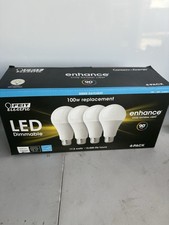 Feit Electric LED Dimmable 100W Replacement Light Bulbs, 15000-Hour 4pack 5000K