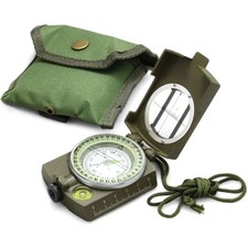 AOFAR Military Compass AF-4580 Lensatic Sighting for Camping Hiking Waterproof