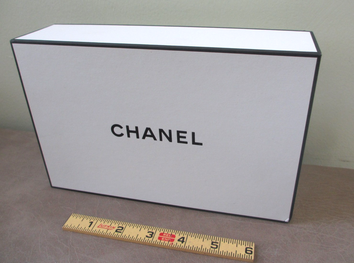 Chanel White Gift Box 8-3/4in x 5.5in x 3in - Opened with Original