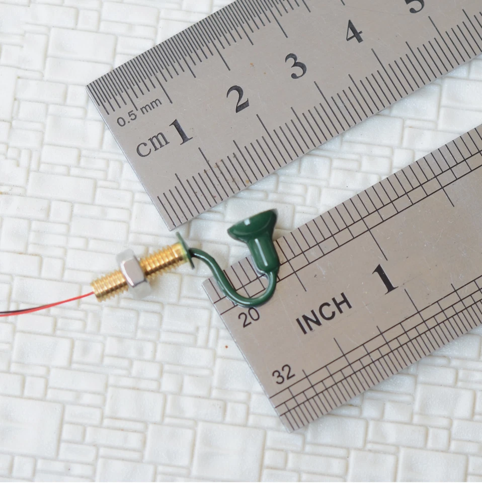 10 x OO / HO scale street bracket light model wall lamp posts LED building #R56 - Image 4 of 4