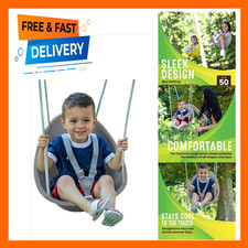 Toddler Swing Coconut Comfy Outdoor 3-Point Safety Harness Secure Adjustable