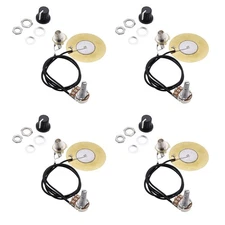 4Pcs 50MM Guitar Piezo Transducer Pickup Open Pickup Instrument Accessories