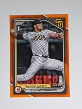 2024 Bowman Draft Tyson Neighbors /25 1st Bowman RC Orange Rookie #BD-51 Padres